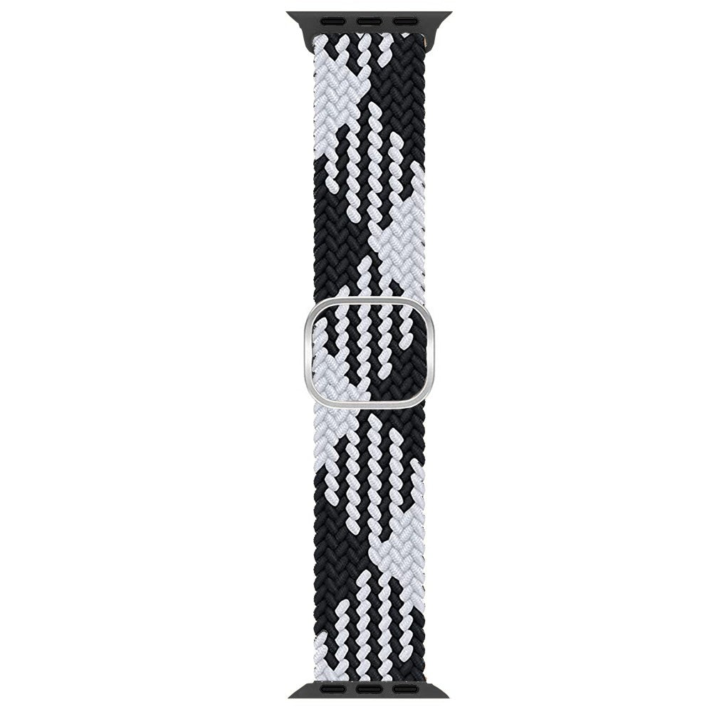 Curea Braided Weave - Apple Watch 1/2/3/4/5/6/7/8/9/10/11/SE/SE2/SE3 - 38/40/41/42 MM - Black/White