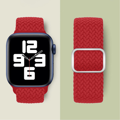 Braided Weave Strap - Apple Watch 1/2/3/4/5/6/7/8/9/10/11/SE/SE2/SE3 - 38/40/41/42 MM - Red