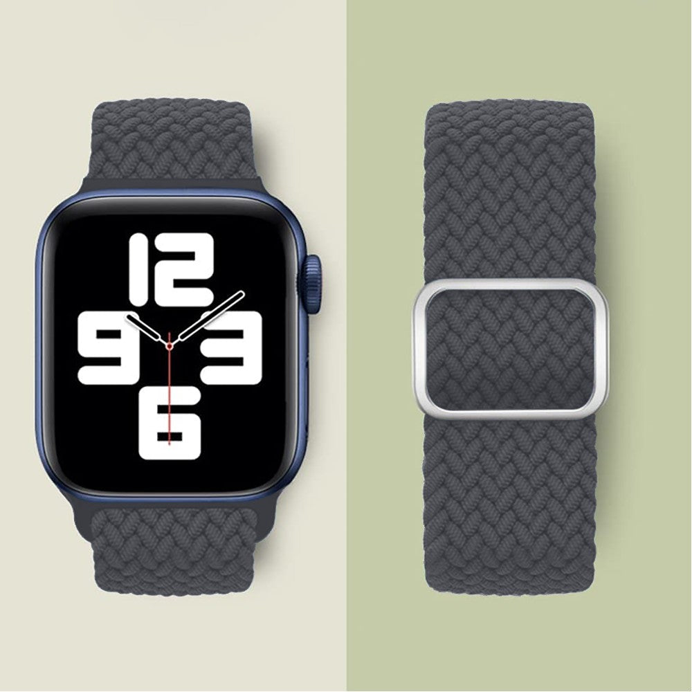 Curea Braided Weave - Apple Watch 1/2/3/4/5/6/7/8/9/10/11/SE/SE2/SE3 - 38/40/41/42 MM - Space Gray