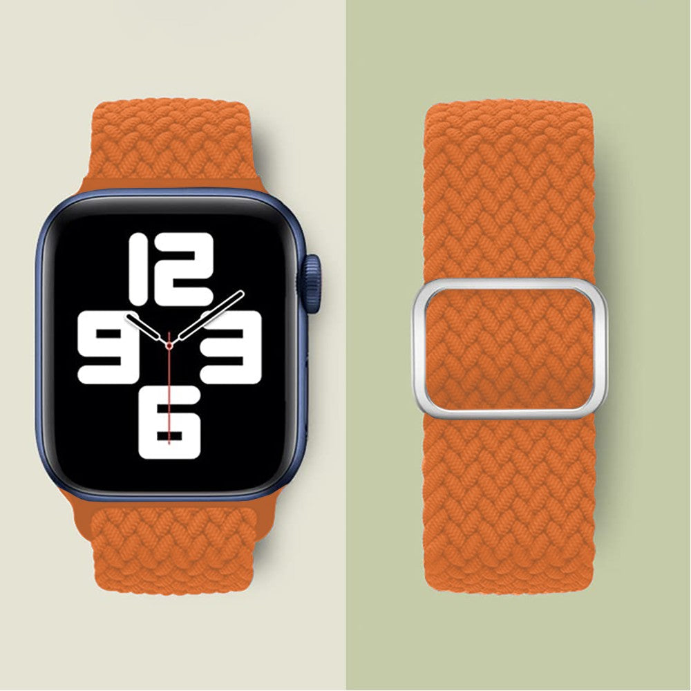 Curea Braided Weave - Apple Watch 1/2/3/4/5/6/7/8/9/10/11/SE/SE2/SE3 - 38/40/41/42 MM - Hermes Orange