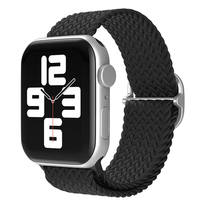 Curea Braided Weave - Apple Watch 1/2/3/4/5/6/7/8/9/10/11/SE/SE2/SE3/Ultra 1/Ultra 2/Ultra 3 - 42/44/45/46/49 MM - Black