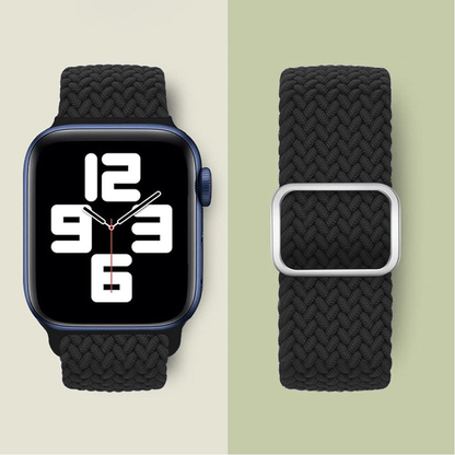 Curea Braided Weave - Apple Watch 1/2/3/4/5/6/7/8/9/10/11/SE/SE2/SE3/Ultra 1/Ultra 2/Ultra 3 - 42/44/45/46/49 MM - Black