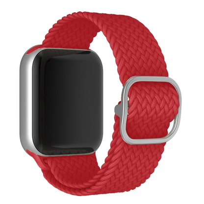 Braided Weave Strap - Apple Watch 1/2/3/4/5/6/7/8/9/10/11/SE/SE2/SE3/Ultra 1/Ultra 2/Ultra 3 - 42/44/45/46/49 MM - Red