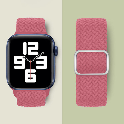 Curea Braided Weave - Apple Watch 1/2/3/4/5/6/7/8/9/10/11/SE/SE2/SE3/Ultra 1/Ultra 2/Ultra 3 - 42/44/45/46/49 MM - Pink