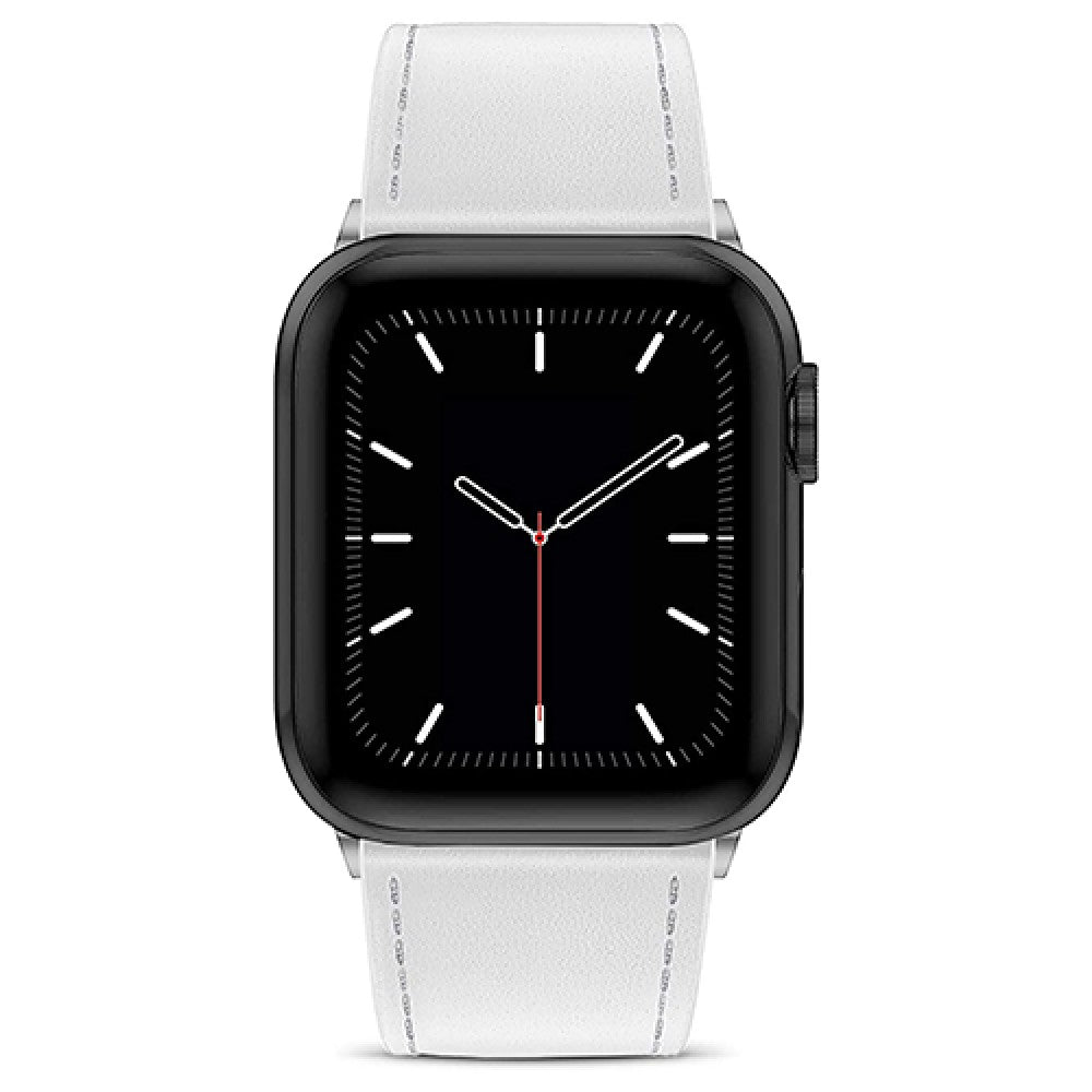 Curea Leather Heritage - Apple Watch 1/2/3/4/5/6/7/8/9/10/11/SE/SE2/SE3/Ultra 1/Ultra 2/Ultra 3 - 42/44/45/46/49 MM - Alb