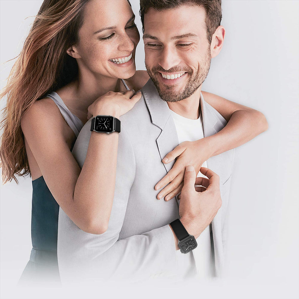 Curea Leather Heritage - Apple Watch 1/2/3/4/5/6/7/8/9/10/11/SE/SE2/SE3 - 38/40/41/42 MM - Negru