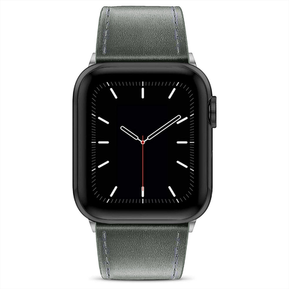 Leather Heritage Strap - Apple Watch 1/2/3/4/5/6/7/8/9/10/11/SE/SE2/SE3/Ultra 1/Ultra 2/Ultra 3 - 42/44/45/46/49 MM - Gray