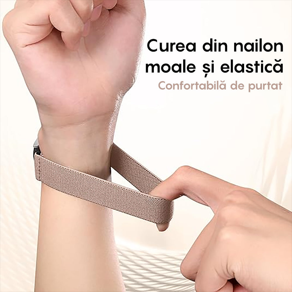Curea Braided Classic - Honor Watch GS 4/GS 3/GS 3i/4 Pro/GS Pro/Magic 2 46mm/Magic 1/Dream - 22mm - Pink Sand