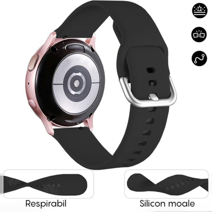 Silicone Classic Strap - Honor Watch SE/Magic 2 - 20mm - Black