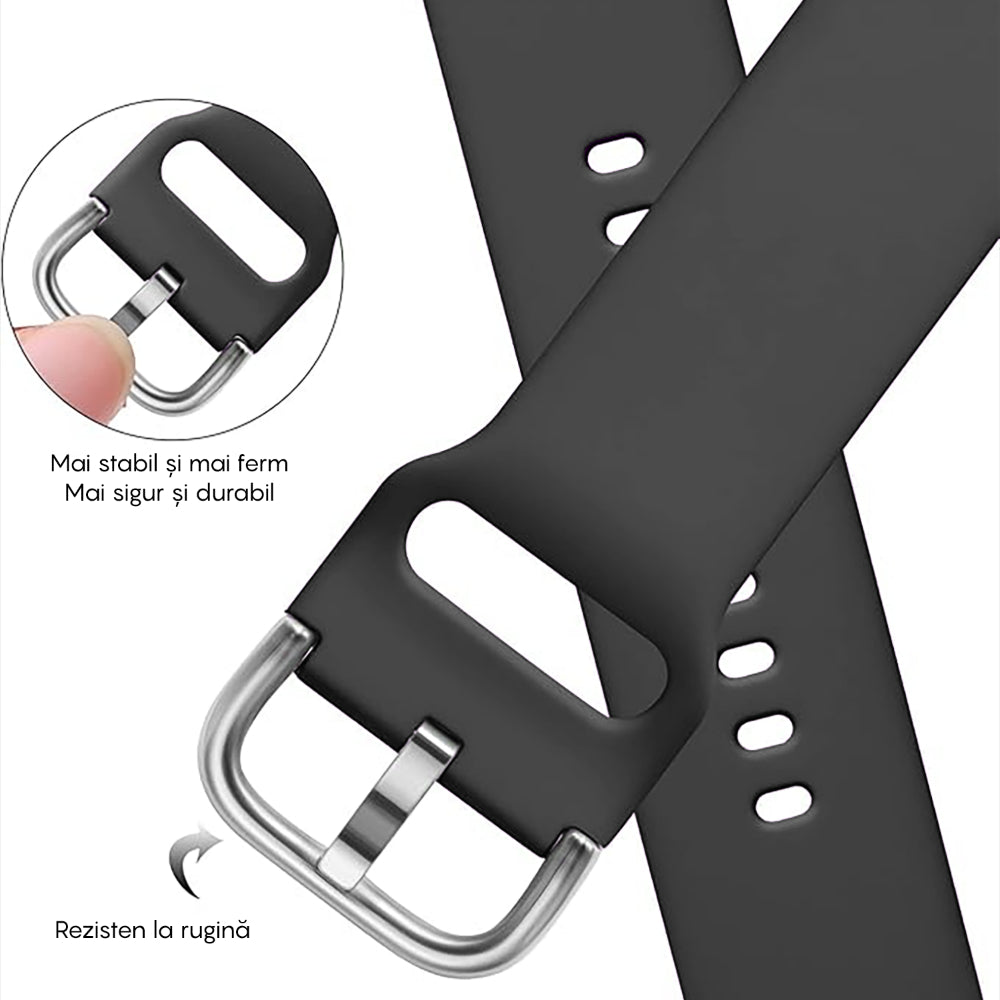 Curea Silicone Classic - Honor Watch SE/Magic 2 - 20mm - Negru