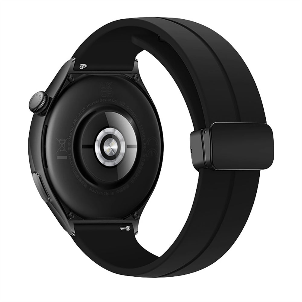 Curea Silicone Metallic Link - Honor Watch SE/Magic 2 - 20mm - Negru