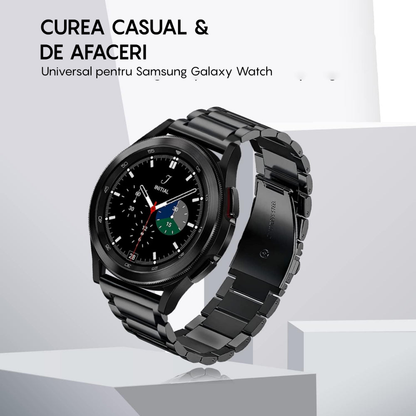 Curea Metallic Link - Huawei Watch GT4 46mm/4/4Pro/Ultimate/GT3 SE/Buds/3 Pro New/GT3 Pro 46mm/GT Runner/GT3/3/3Pro/GT2 Pro/GT2e/GT 42mm/GT2 46mm - 22mm - Negru