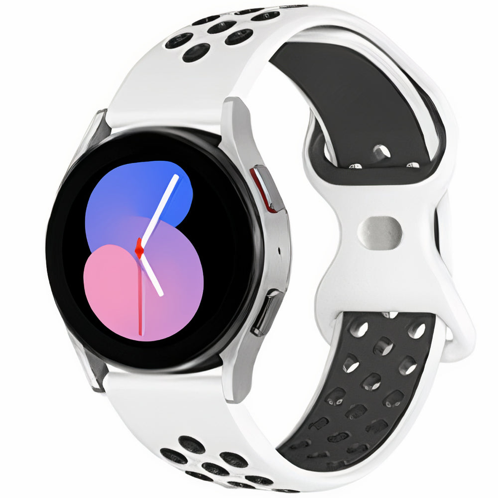 Curea Silicone Flex Loop - Huawei Watch GT4 46mm/4/4Pro/Ultimate/GT3 SE/Buds/3 Pro New/GT3 Pro 46mm/GT Runner/GT3/3/3Pro/GT2 Pro/GT2e/GT 42mm/GT2 46mm - 22mm - Alb