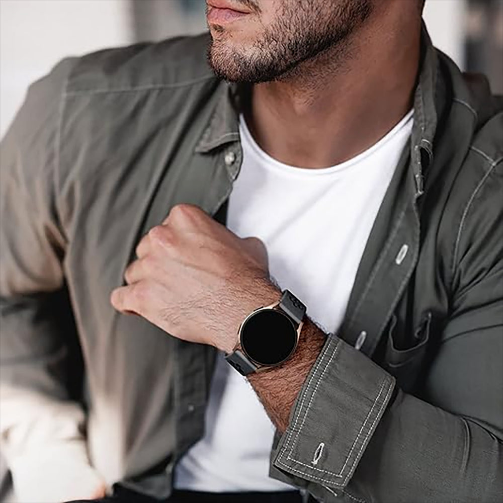 Curea Silicone Flex Loop - Huawei Watch GT4 46mm/4/4Pro/Ultimate/GT3 SE/Buds/3 Pro New/GT3 Pro 46mm/GT Runner/GT3/3/3Pro/GT2 Pro/GT2e/GT 42mm/GT2 46mm - 22mm - Negru