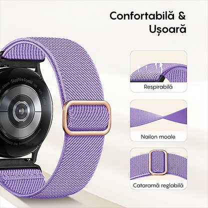 Curea Braided Classic - Huawei Watch GT3 42mm/GT2 42mm/Watch 2 - 20mm - Mov