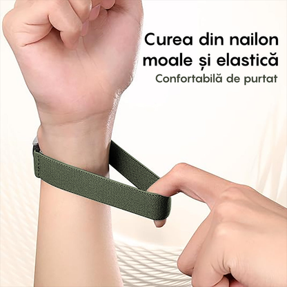 Curea Braided Classic - Huawei Watch GT4 46mm/4/4Pro/Ultimate/GT3 SE/Buds/3 Pro New/GT3 Pro 46mm/GT Runner/GT3/3/3Pro/GT2 Pro/GT2e/GT 42mm/GT2 46mm - 22mm - Verde