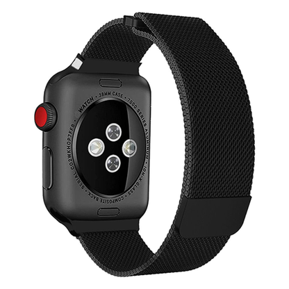 Curea Milanese Duo - Apple Watch 1/2/3/4/5/6/7/8/9/10/11/SE/SE2/SE3 - 38/40/41/42 MM - Black