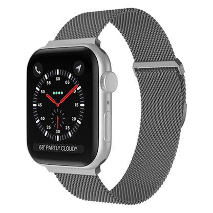 Curea Milanese Duo - Apple Watch 1/2/3/4/5/6/7/8/9/10/11/SE/SE2/SE3 - 38/40/41/42 MM - Silver