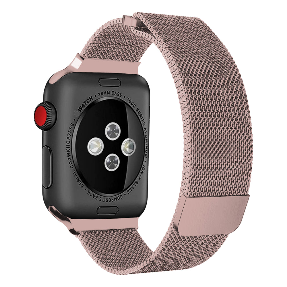 Curea Milanese Duo - Apple Watch 1/2/3/4/5/6/7/8/9/10/11/SE/SE2/SE3/Ultra 1/Ultra 2/Ultra 3 - 42/44/45/46/49 MM - Rose Pink