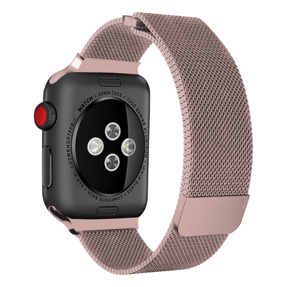 Milanese Duo Strap - Apple Watch 1/2/3/4/5/6/7/8/9/10/11/SE/SE2/SE3/Ultra 1/Ultra 2/Ultra 3 - 42/44/45/46/49 MM - Rose Pink