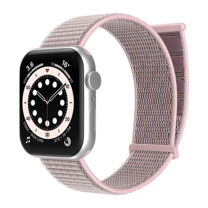 Curea Nylon Sport - Apple Watch 1/2/3/4/5/6/7/8/9/10/11/SE/SE2/SE3 - 38/40/41/42 MM - Light Pink
