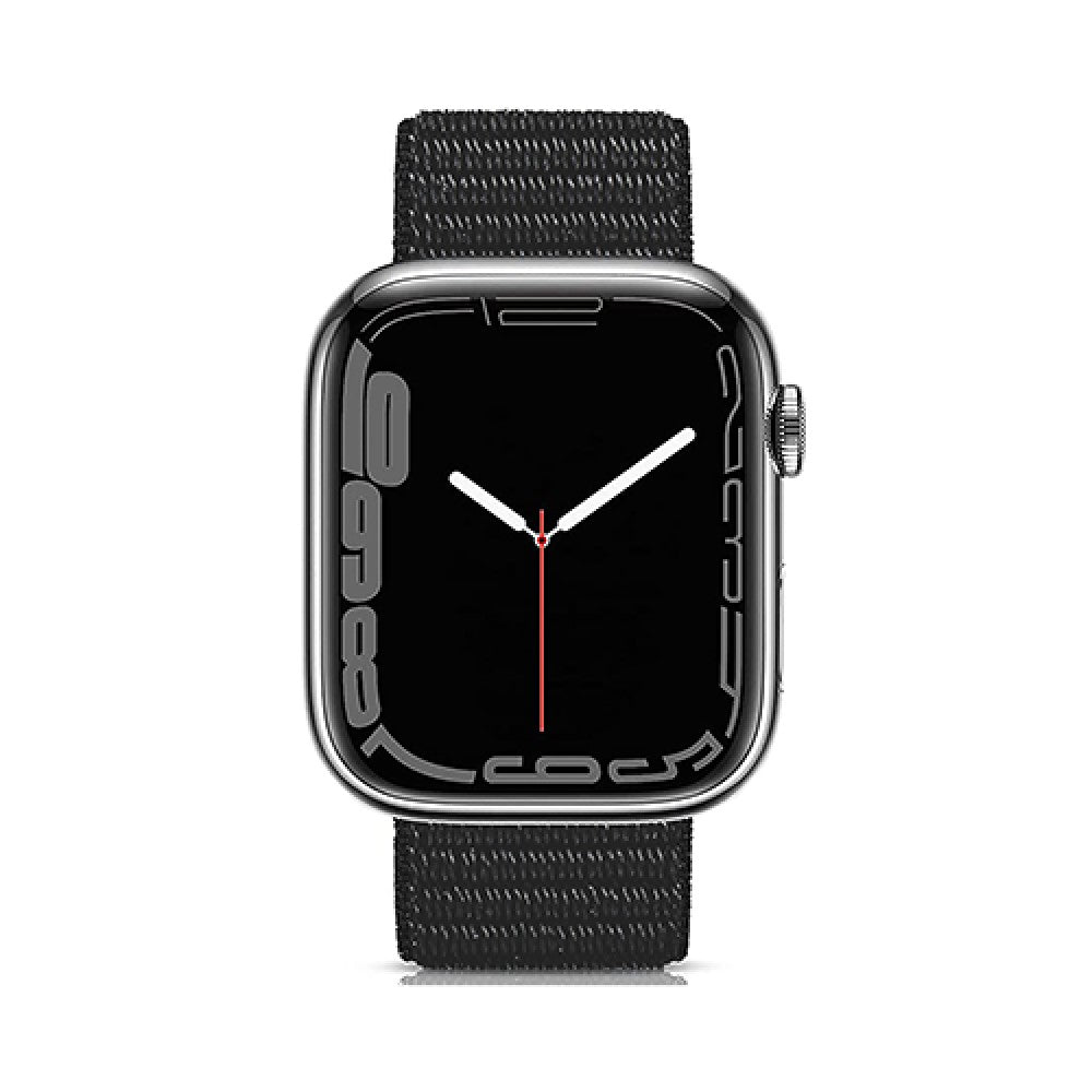 Curea Nylon Sport - Apple Watch 1/2/3/4/5/6/7/8/9/10/11/SE/SE2/SE3/Ultra 1/Ultra 2/Ultra 3 - 42/44/45/46/49 MM - Black