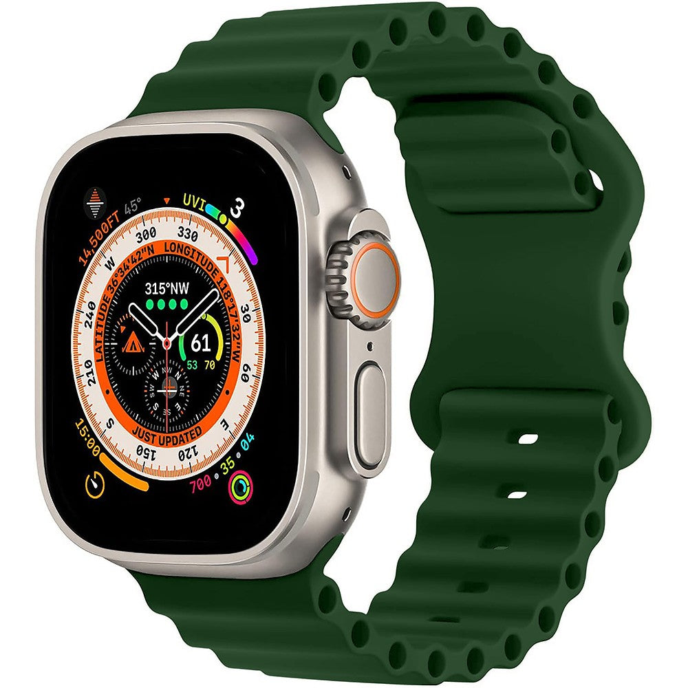 Curea Ocean Explorer - Apple Watch 1/2/3/4/5/6/7/8/9/10/11/SE/SE2/SE3 - 38/40/41/42 MM - Verde Inchis