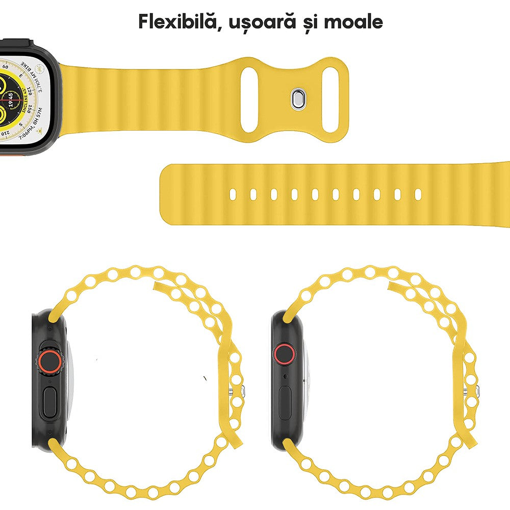 Ocean Explorer Strap - Apple Watch 1/2/3/4/5/6/7/8/9/10/11/SE/SE2/SE3 - 38/40/41/42 MM - Yellow