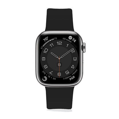 Curea Silicone Aero Loop - Apple Watch 1/2/3/4/5/6/7/8/9/10/11/SE/SE2/SE3 - 38/40/41/42 MM - Black