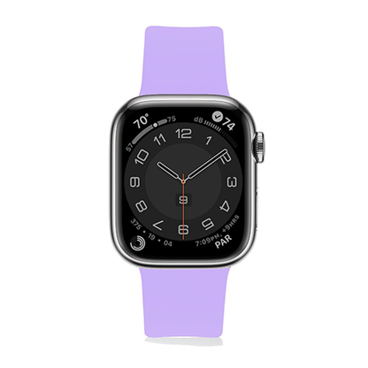 Curea Silicone Flex Loop - Apple Watch 1/2/3/4/5/6/7/8/9/10/11/SE/SE2/SE3 - 38/40/41/42 MM - Lillac