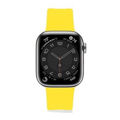 Silicone Flex Loop Strap - Apple Watch 1/2/3/4/5/6/7/8/9/10/11/SE/SE2/SE3 - 38/40/41/42 MM - Yellow