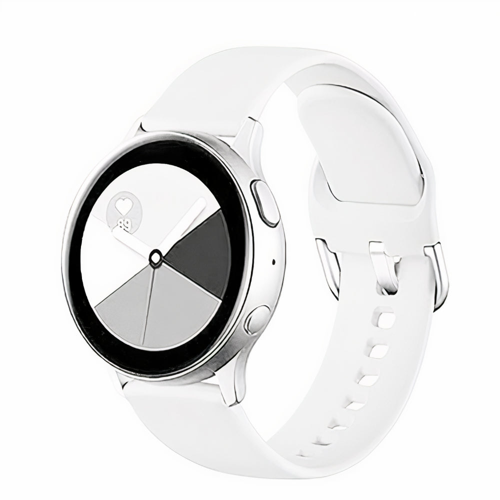 Curea Silicone Classic - Samsung Galaxy Watch S3 Frontier/S3 Classic/3 45mm/46mm/Gear S3 - 22mm - Alb