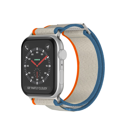 Trail Scout Strap - Apple Watch 1/2/3/4/5/6/7/8/9/10/11/SE/SE2/SE3/Ultra 1/Ultra 2/Ultra 3 - 42/44/45/46/49 MM - Beige/Orange