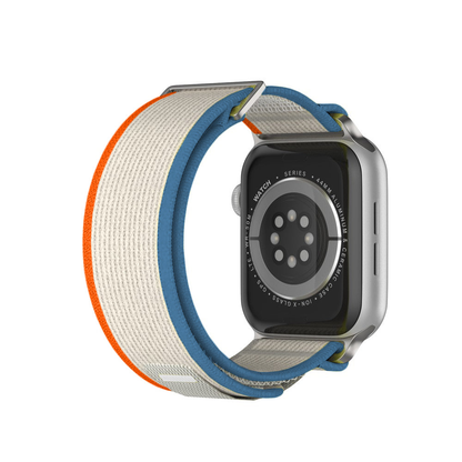 Trail Scout Strap - Apple Watch 1/2/3/4/5/6/7/8/9/10/11/SE/SE2/SE3/Ultra 1/Ultra 2/Ultra 3 - 42/44/45/46/49 MM - Beige/Orange