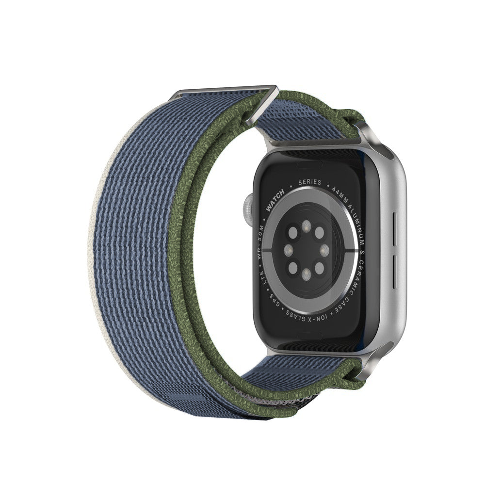 Curea Trail Scout - Apple Watch 1/2/3/4/5/6/7/8/9/10/11/SE/SE2/SE3/Ultra 1/Ultra 2/Ultra 3 - 42/44/45/46/49 MM - Verde Alb