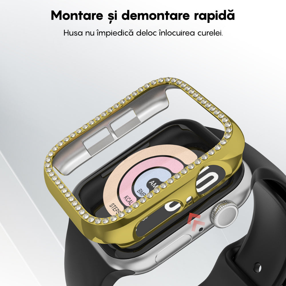 Carcasa Diamond - Apple Watch 4/5/6/SE - 40MM - Gold