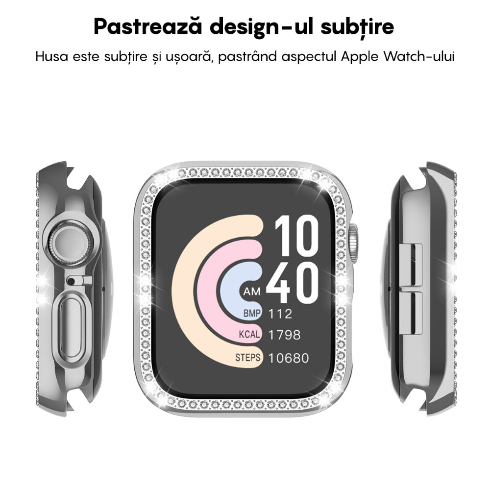 Carcasa Diamond - Apple Watch 4/5/6/SE - 40MM - Silver