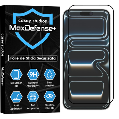 MaxDefense+ Glass Film - iPhone 17 Pro Max - Black
