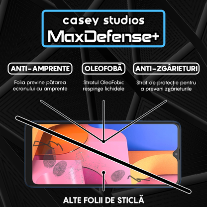 MaxDefense+ Glass Film - Samsung Galaxy A20S - Black