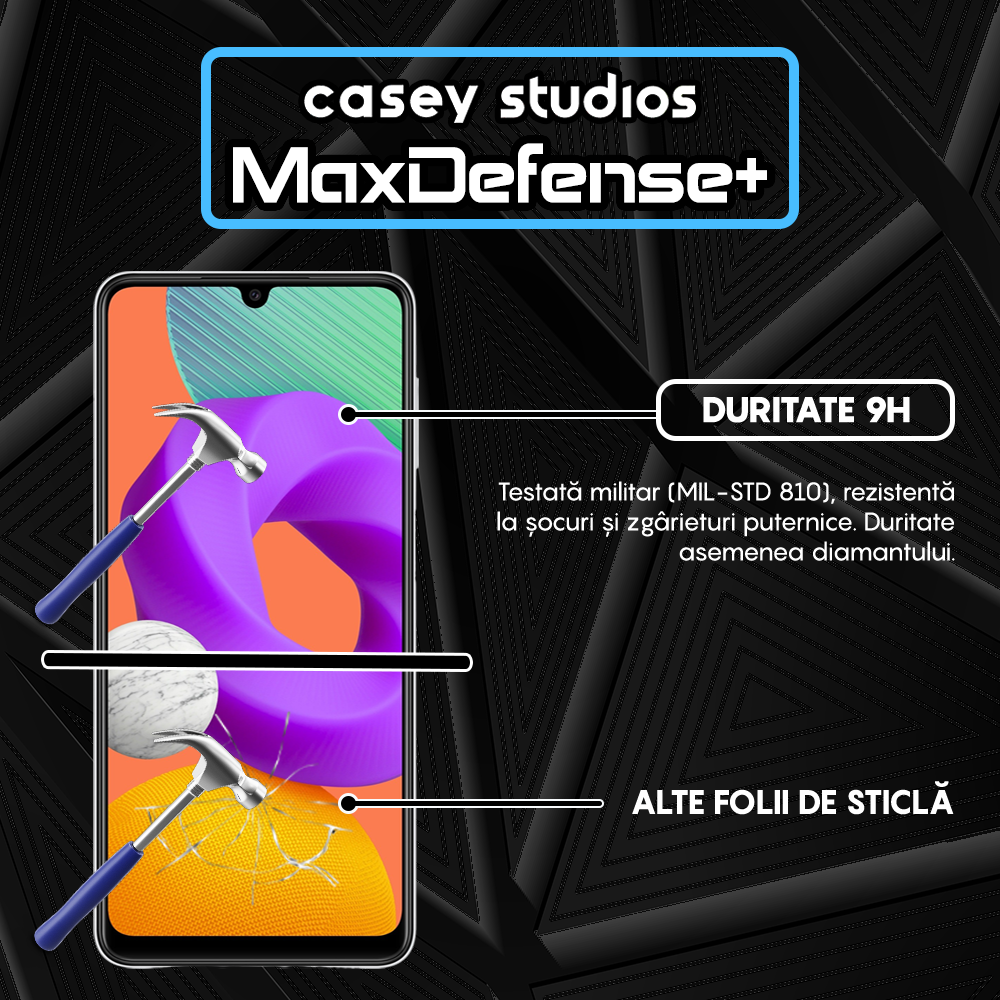 MaxDefense+ Glass Film - Samsung Galaxy A22 4G/M22 - Black