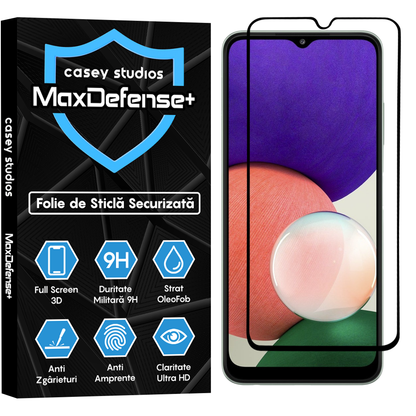 MaxDefense+ Glass Film - Samsung Galaxy A22 5G - Black