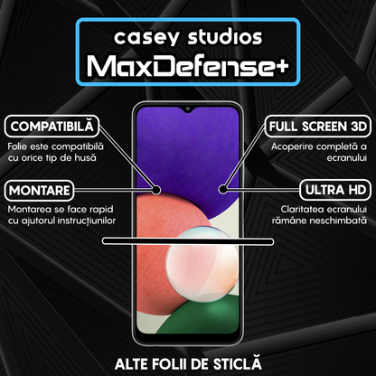 MaxDefense+ Glass Film - Samsung Galaxy A22 5G - Black