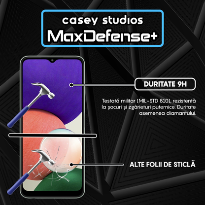 MaxDefense+ Glass Film - Samsung Galaxy A22 5G - Black