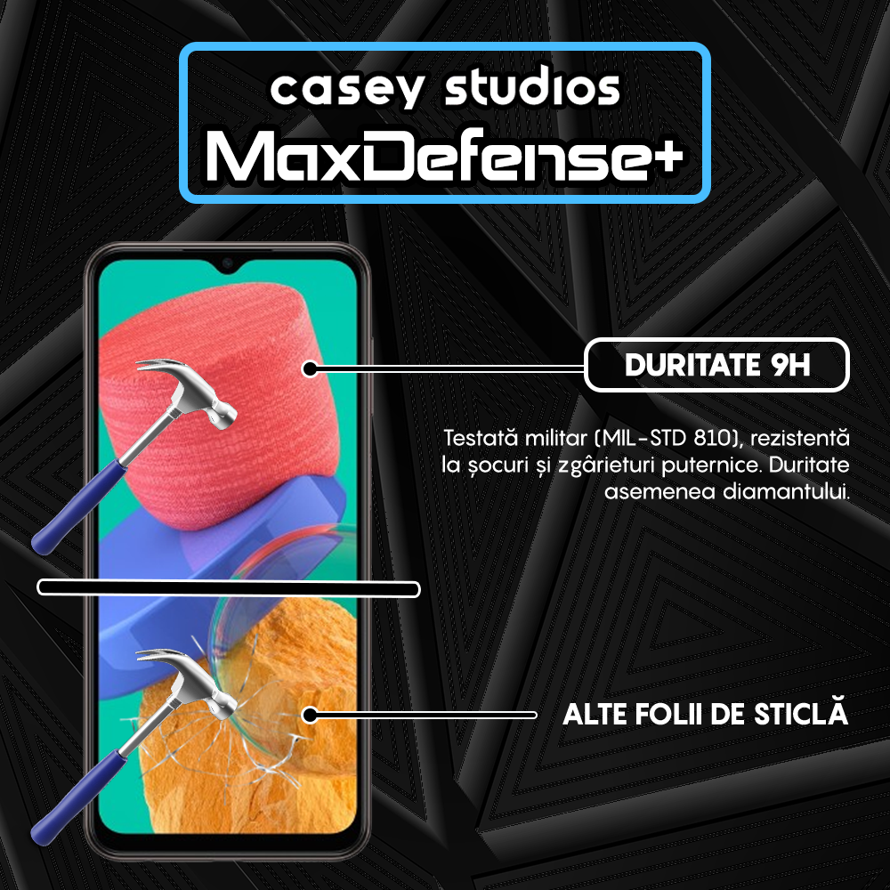 MaxDefense+ Glass Film - Samsung Galaxy A23 5G/A23 4G/A04S/A04/A13 5G/A13 4G/M23/M33/M13/F23/F13 - Black