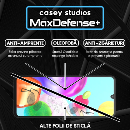 MaxDefense+ Glass Film - Samsung Galaxy A41 - Black