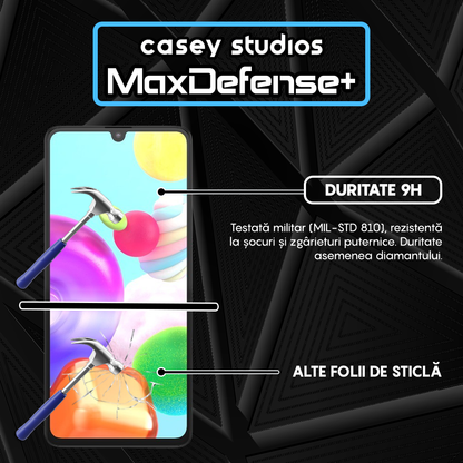 MaxDefense+ Glass Film - Samsung Galaxy A41 - Black