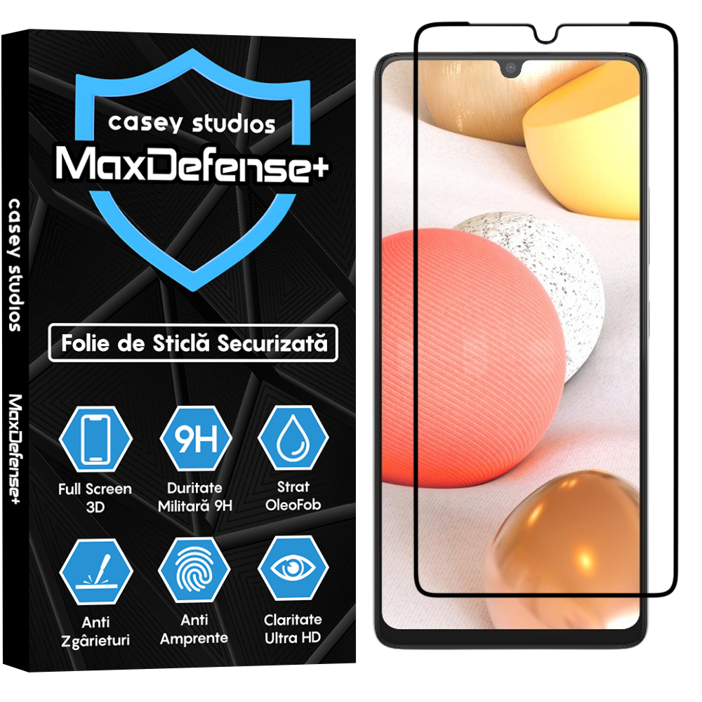 MaxDefense+ Glass Film - Samsung Galaxy A42 5G - Black