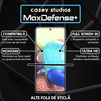 MaxDefense+ Glass Film - Samsung Galaxy A71 4G/A71 5G/M51/Note 10 Lite - Black