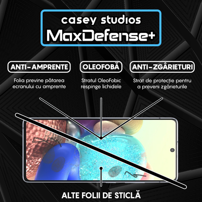 MaxDefense+ Glass Film - Samsung Galaxy A71 4G/A71 5G/M51/Note 10 Lite - Black