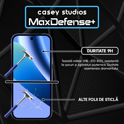 Folie Sticla MaxDefense+ - Google Pixel 10a - Negru
